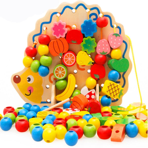 Montessori Hedgehog Board Fruits & Vegetables 82pcs