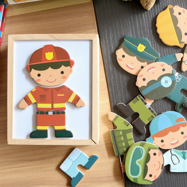 Wooden Dress-up Puzzles