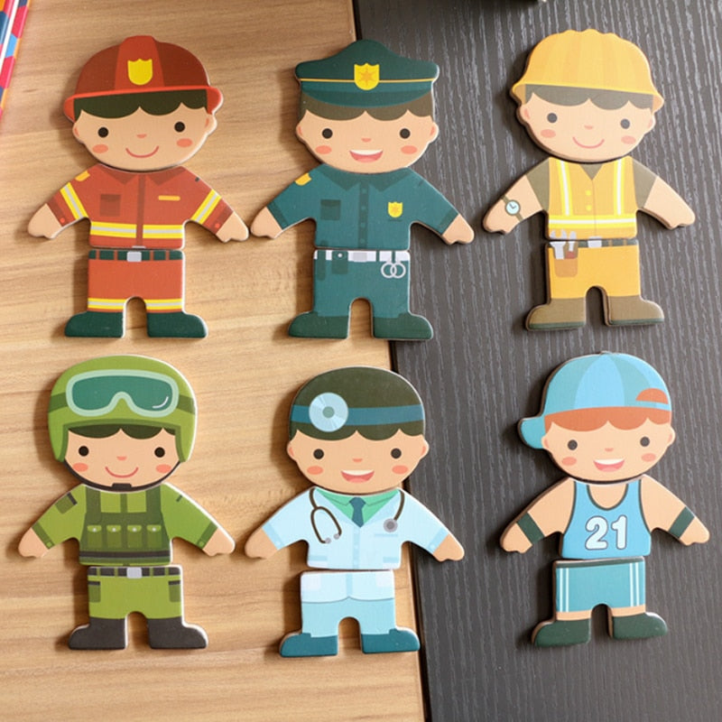 Wooden Dress-up Puzzles