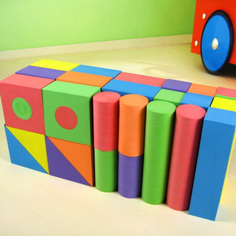 50 PC Eva Foam Building Blocks Playset