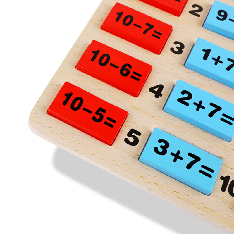 Wooden Domino Arithmetic Educational Toy