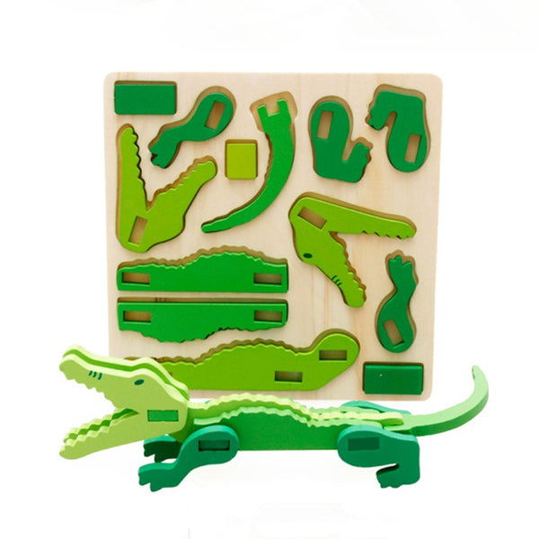 Wooden Animal Jigsaw Puzzle Toys