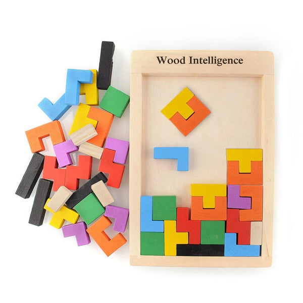 Colorful 3d Puzzle Wooden Tangram Toy