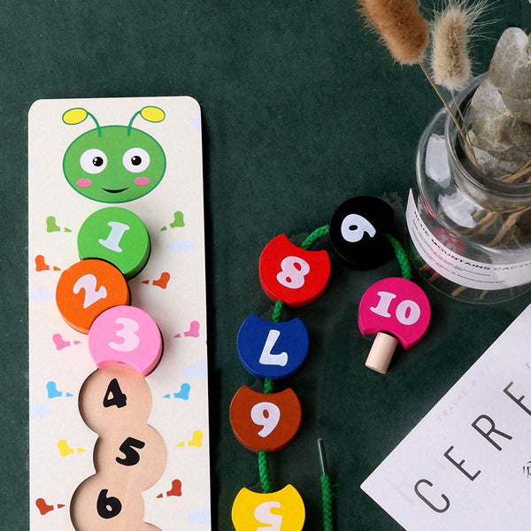 Wooden Number Shape Counting Learning Puzzle