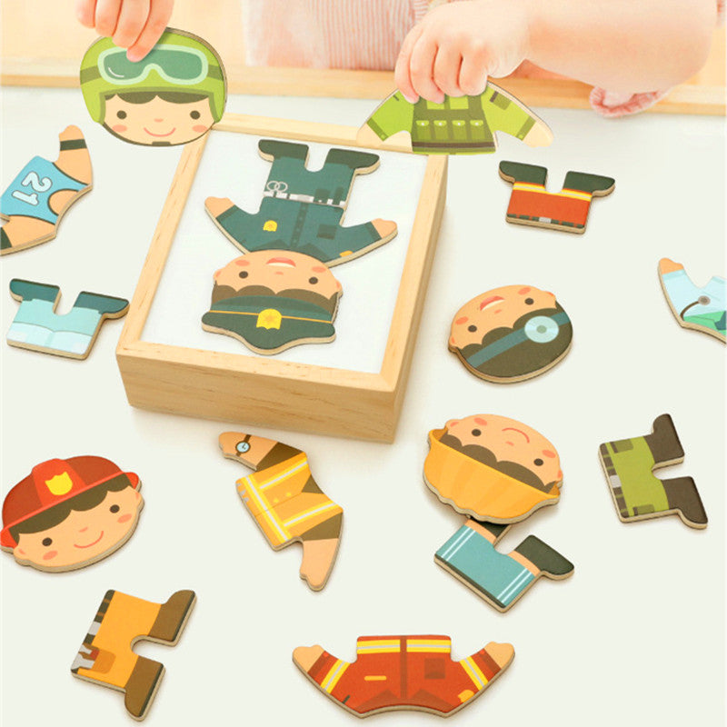 Wooden Dress-up Puzzles