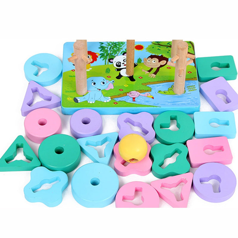 Sytle-Carry Wooden Stacking Toy